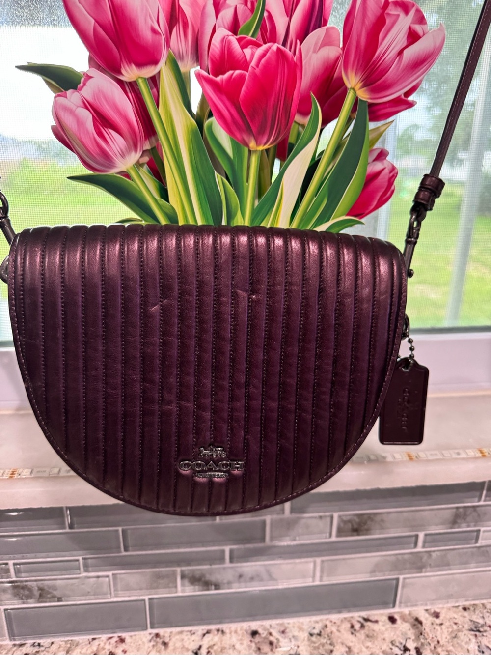 COACH Ellen Leather Crossbody Bag - Picture 15 of 16
